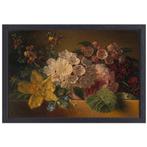 Stilleven met bloemen - Georgius Jacobus Johannes van Os can, Huis en Inrichting, Woonaccessoires | Wanddecoraties, Nieuw, Verzenden