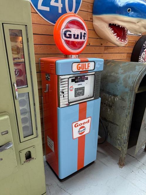 Pompe à Essence Gulf Wayne 505 de 1955 Restaurée., Verzamelen, Merken en Reclamevoorwerpen, Zo goed als nieuw, Verpakking, Ophalen