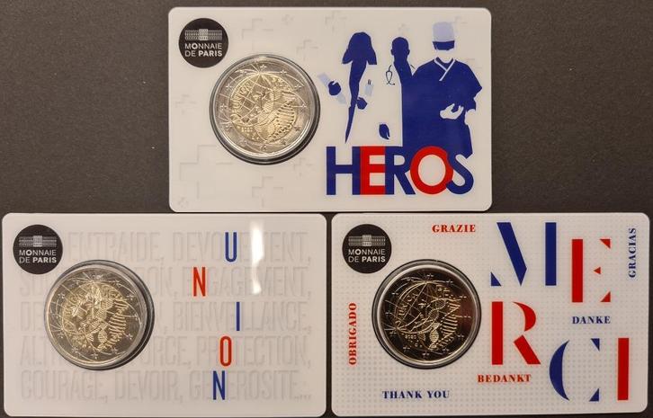 2 euro herdenkingsmunten Frankrijk UNC, Postzegels en Munten, Munten | Europa | Euromunten, Losse munt, 2 euro, Frankrijk, Ophalen of Verzenden