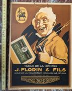 carton publicitaire tabac de la Semois J.Florin Bouillon, Collections, Articles de fumeurs, Briquets & Boîtes d'allumettes, Utilisé