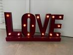 Love sign met verlichting - decoratie letters, Ophalen, Zo goed als nieuw