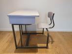 retro schoolbank kind, Huis en Inrichting, Bureaus, Ophalen, Gebruikt, Bureau