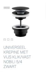 Nobili crepines mat zwart., Ophalen, Nieuw, Wasbak of Wastafel