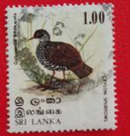 Sri Lanka 1979 - oiseaux - Faisan pygmée de Ceylan, Affranchi, Asie du Sud, Enlèvement ou Envoi