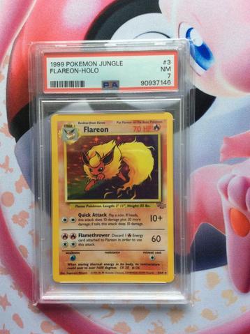 Pokemon Flareon Jungle Holo PSA 7 WOTC 1999