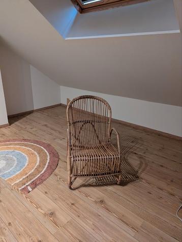 Rieten bohemian stoel, Ophalen, Gebruikt