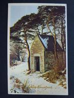 oude prentkaart Gelukkig Nieuwjaar beschreven met zegel 1964, Verzamelen, Gelopen, Feest(dag), 1960 tot 1980, Ophalen of Verzenden