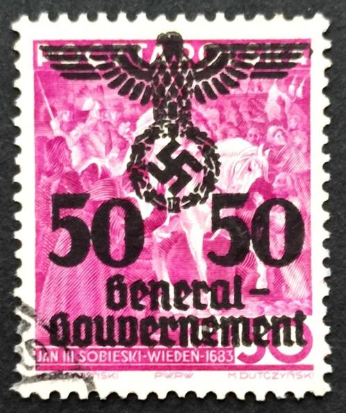 General Gouvernement overdruk 1940, Postzegels en Munten, Postzegels | Europa | Duitsland, Gestempeld, Overige periodes, Ophalen of Verzenden