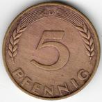 Allemagne : 5 Pfennig 1950 D Munich KM#107 Ref 11880, Timbres & Monnaies, Monnaies | Europe | Monnaies non-euro, Enlèvement ou Envoi