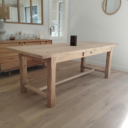 Grande table de ferme en chêne massif 3m20, Maison & Meubles, Tables | Tables à manger, Comme neuf, Chêne, Enlèvement ou Envoi