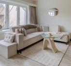 Beige stoffe zetel, Ophalen, Zo goed als nieuw, Metaal, Modern