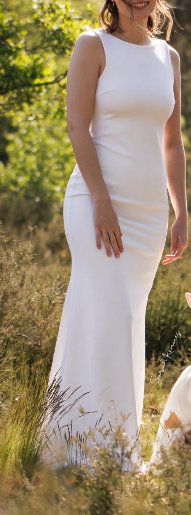 Trouwjurk maat small/36, Kleding | Dames, Trouwkleding en Trouwaccessoires, Gedragen, Trouwjurk, Wit, Ophalen of Verzenden