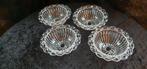 4 prachtige vintage glazen kommetjes, Ophalen