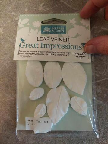 Squires Kitchen Great Impressions Leaf Veiner Rose (set van  disponible aux enchères