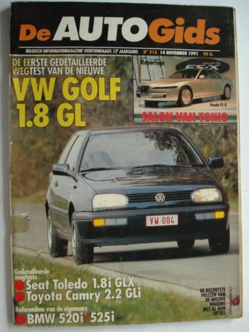 AutoGids 316 VW Golf Toyota Camry BMW 5 E34 Opel Frontera, Livres, Autos | Brochures & Magazines, Utilisé, Général, Envoi