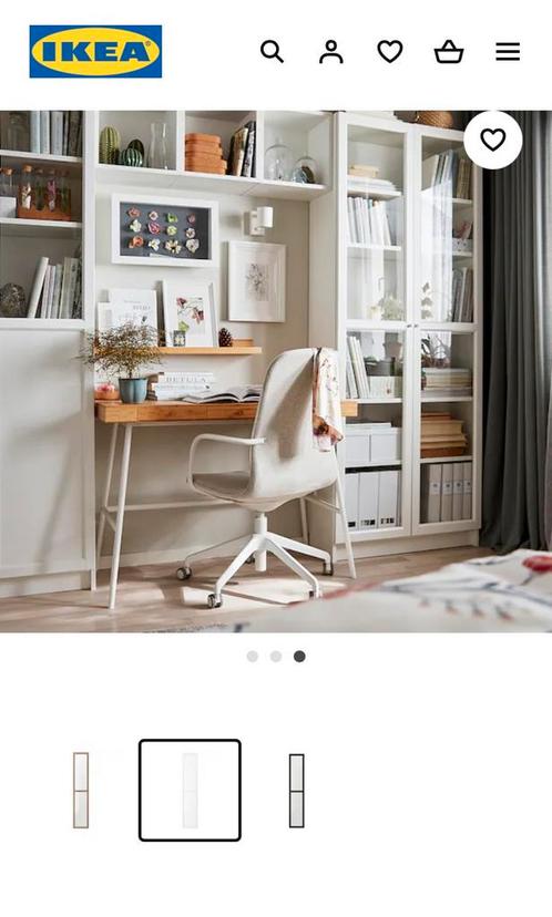2 Ikea “Oxberg” vitrinedeuren voor Billy kast, Maison & Meubles, Armoires | Bibliothèques, Neuf, Enlèvement