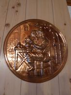 Assiette décorative ronde en cuivre, Antiquités & Art, Enlèvement, Cuivre