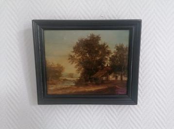 Antiek schilderij-Jules A. Patrouillard Degrave (1844–1932) beschikbaar voor biedingen