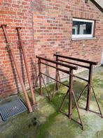 2 bouwstellingen en 2 steunpalen, Enlèvement, Utilisé, 5 mètres de hauteur ou plus