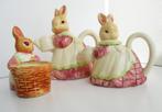 Bunny theepot/melkkan/suikerpotje, Enlèvement ou Envoi, Comme neuf, Céramique, Autres types