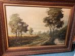Schilderij landschap , (H.LA  Haute) met certificaat, Antiek en Kunst, Kunst | Schilderijen | Klassiek, Ophalen