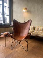 Vlinderstoel, Ophalen, Gebruikt, Bruin, Metaal