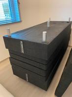 Bed 160x200 te koop, Ophalen, Zwart, Tweepersoons, Zo goed als nieuw