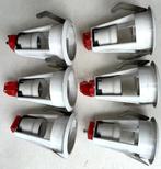 set van 8 spots armaturen voor plafond inbouw, Metaal of Aluminium, Ophalen of Verzenden, Zo goed als nieuw, Inbouwspots