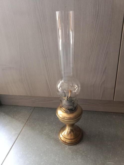 Koperen petroleumlamp, Antiek en Kunst, Antiek | Brons en Koper, Koper, Ophalen of Verzenden