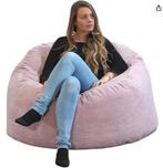 zitzak reuzenpoef Bananair roze velours, Ophalen, Nieuw, Roze, Zitzak