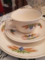 Vintage tas, ondertas en dessertbord, perfecte staat,, Verzamelen, Ophalen of Verzenden, Zo goed als nieuw