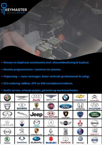 Dé mobiele autosleutelservice & ECU-specialist van België! beschikbaar voor biedingen
