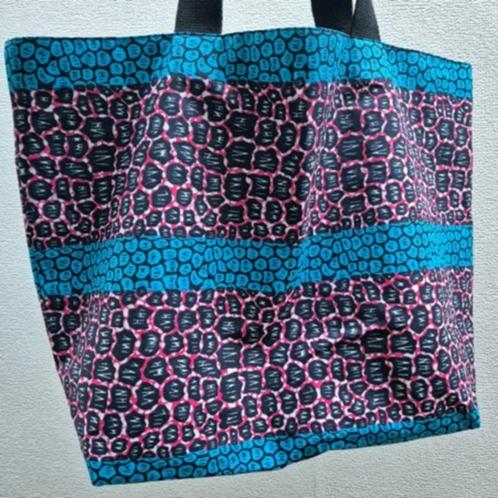 Kleurrijk Afrikaanse shopper - Duurzaam en herbruikbaar, Handtassen en Accessoires, Tassen | Damestassen, Nieuw, Shopper, Roze