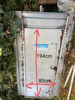 Porte provisoire chantier acier galvanisé, Doe-het-zelf en Bouw, Ophalen, Gebruikt
