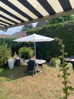 witte parasol (diameter 270 cm), Ophalen of Verzenden, Zo goed als nieuw, 2 tot 3 meter, Overige typen