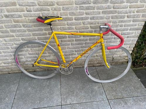 Retro pistefiets aerodynamisch Campagnolo Shamal, Fietsen en Brommers, Fietsen | Racefietsen, Gebruikt, Aluminium, 53 tot 57 cm