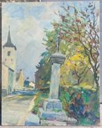 huile sur panneau signe monique massin, Antiquités & Art, Art | Peinture | Classique, Enlèvement ou Envoi