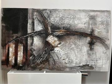 Abstract schilderij 140 x 80 beschikbaar voor biedingen