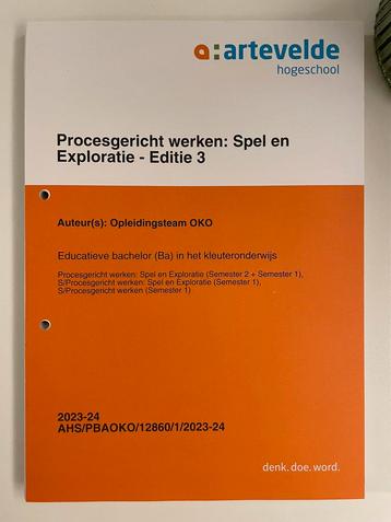 Artevelde ‘spel en exploratie’ 2023-2024 disponible aux enchères