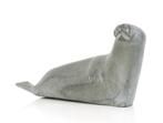 Vintage Eskimo Inuit art walrus greenstone handcarved, Antiek en Kunst, Ophalen of Verzenden