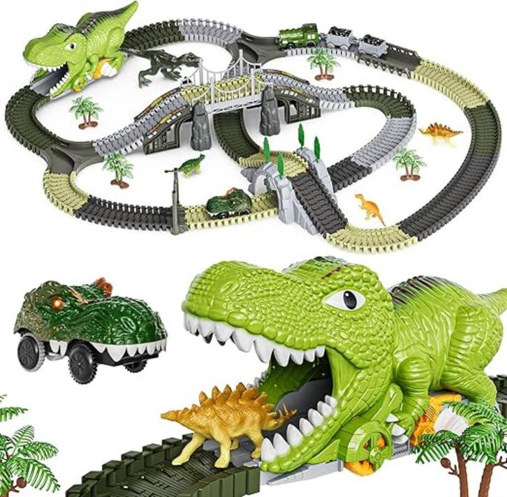 Dinosaurus speelgoed racebaan dinosaurus trein GRATIS LEV, Verzamelen, Speelgoed, Nieuw, Verzenden