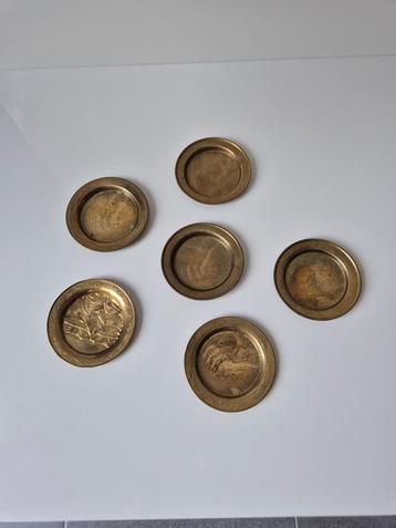  Lot de 6 sous-verres anciens - Vintage beschikbaar voor biedingen