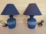 2 kleine blauwe retro lampjes, Antiek en Kunst, Ophalen of Verzenden