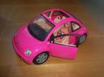 Roze auto van Barbie met barbiepop, Ophalen, Zo goed als nieuw, Barbie