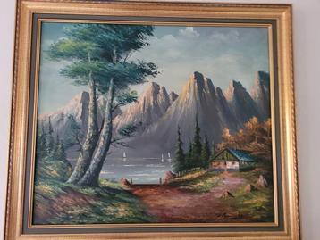 schilderij landschap H71cmxB80cm, Enlèvement