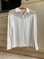 Witte zijden en kanten blouse van ba&sh, Gedragen, Ba&sh, Wit, Maat 36 (S)