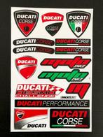 Feuille d'autocollants Ducati Corse, ensemble de feuilles d', Motos