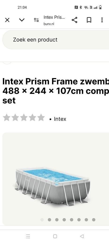 Intex zwembad, Tuin en Terras, Zwembaden, Gebruikt, Ophalen