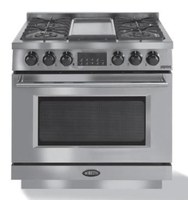 🔥Luxe Fornuis Boretti Imperatore 90cm RVS 1 oven NIEUW, Elektronische apparatuur, Fornuizen, Zo goed als nieuw, Vrijstaand, Gas