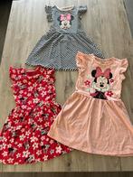 Set 3 kleedjes Minnie Mouse maat 122, Kinderen en Baby's, Ophalen of Verzenden, Zo goed als nieuw, Meisje, Jurk of Rok